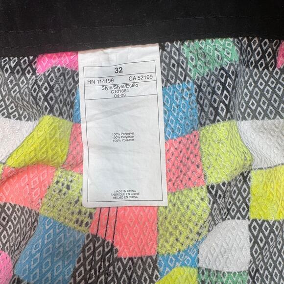 Swim Short Bundle of 2 Mens 32 Multicolor Lace Up Lightweight Stretch Swimwear - Picture 6 of 14